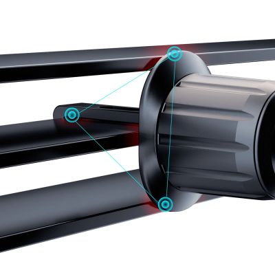 10. Dudao F5Pro Lüftungs-Autotelefonhalter – Schwarz