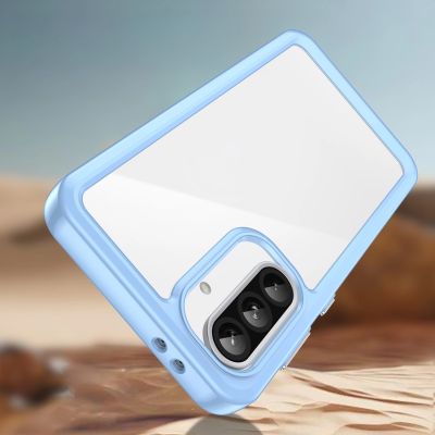 3. Outer Space Hülle für Samsung Galaxy A26 Cover mit Flexiblem Rahmen - Blau