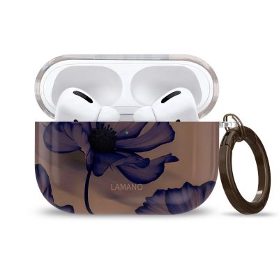 2. Tech-Protect Lamano Hülle für AirPods Pro 1 / 2 - braun-lila