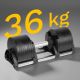 14. REBEL ACTIVE VERSTELLBARE HANTEL AUS GUSSEISEN AUTOMATISCH 36KG, 2KG HUB RBA-2332-36