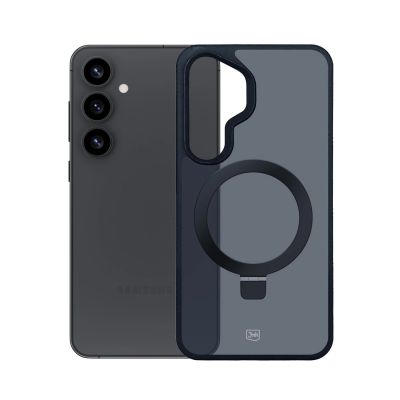 2. 3mk Smoke Case Mag&Stand für Samsung Galaxy S25+ - schwarz