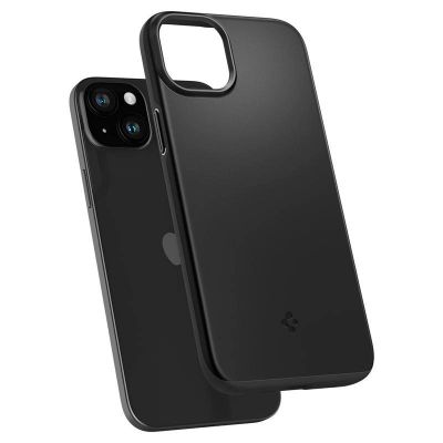 16. Spigen Thin Fit Hülle für iPhone 15 – Schwarz