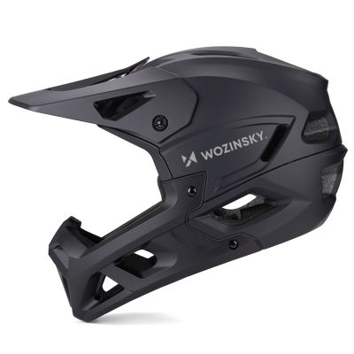 2. Wozinsky Integralhelm mit abnehmbarem Visier, Größe 57–59 cm – Schwarz