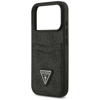 6. Guess 4G nauble Card Triangle Hülle für iPhone 17 Pro - Schwarz