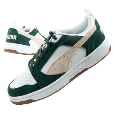 Puma Rebound v6 Herren-Sportschuhe, modisch und bequem, weiß/grün