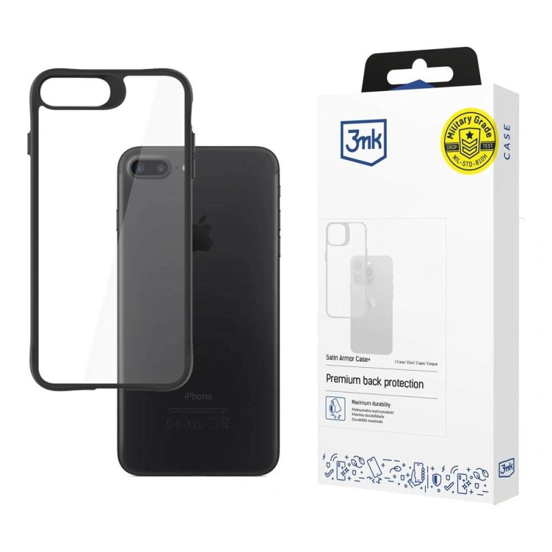 3mk Satin Armor Case+ Hülle für iPhone 7 / 8 / SE 2020 / SE 2022 – transparent