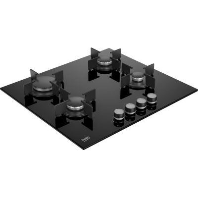 5. Beko Gaskochfeld HILG64220S (4 Kochzonen; schwarz)