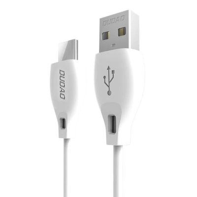 Dudao USB Typ C 2.1A 1m weißes Kabel (L4T 1m weiß)