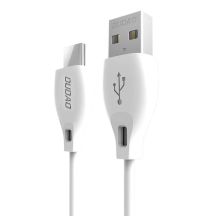 Dudao USB Typ C 2.1A 1m weißes Kabel (L4T 1m weiß)