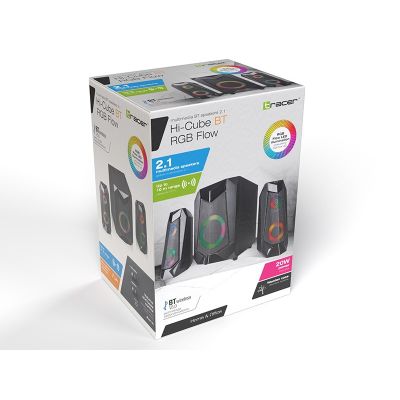 7. TRACER LAUTSPRECHER 2.1 BT HI-CUBE RGB TRAGLO46497