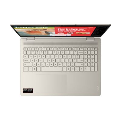 7. Lenovo Yoga 7 16AKP10 Ryzen AI 7 350 16" 2,8K OLED 500 Nits Glänzend 120Hz 16GB LPDDR5x SSD512 Radeon 860M Grafik 70Wh Win11 Seashell