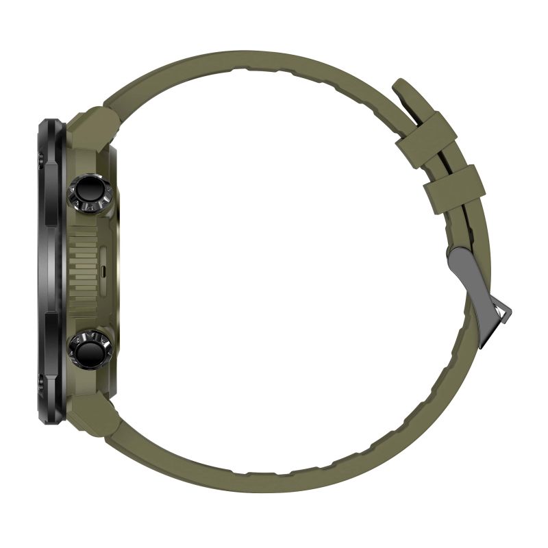 8. Gravity GT21-7 Smartwatch + Schwarzes Silikonarmband