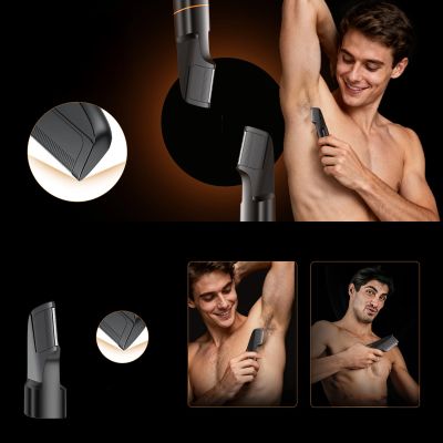 14. MAXGROOM LK-892 Multifunktionstrimmer mit austauschbaren Aufsätzen – schwarz