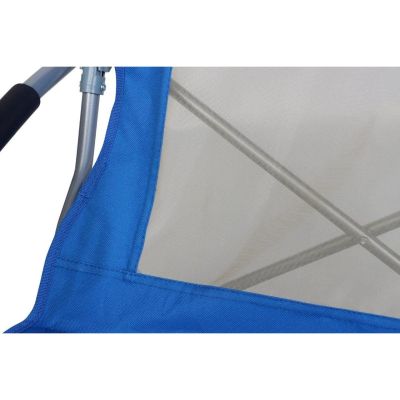 25. Strandstuhl mit Armlehnen, 55 x 58 x 64 cm, zusammenklappbar, blau