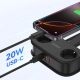 4. Orico APP 15,5W 5-in-1 Steckdosenleiste (2x AC + 2x USB-A + 1x USB-C) – Schwarz