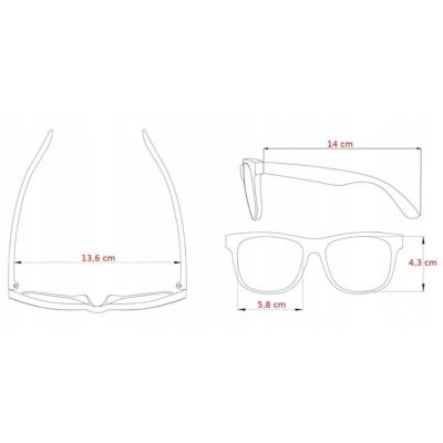 4. Arctica Polarisierte Sonnenbrille, photochrom, UV400, Schwarz + Etui - S-328FP