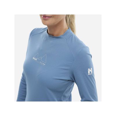 3. MILLET Kamet Ts Ls W Damen-T-Shirt blau