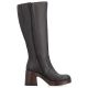 2. Gefütterte braune Damen-Ankle-Boots mit Blockabsatz, Rieker 58090-25