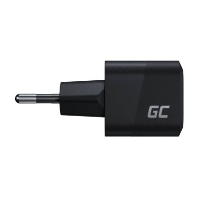 4. GREEN CELL USB-C LADEGERÄT GAN GC POWERGAN 33W PD 3.0 QC 3.0 USB-C SCHWARZ