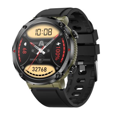 3. Gravity GT21-7 Smartwatch + Schwarzes Silikonarmband