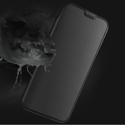7. Dux Ducis Skin Pro Hülle für iPhone 17 Air mit Flip und Kartenfach - Schwarz