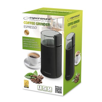 2. Esperanza Espresso EKC001K Kaffeemühle (160W; Schlagmühle; schwarz)