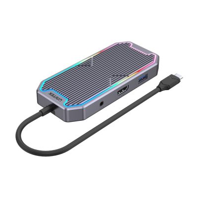 2. UNITEK HUB USB-C, HDMI 2.0, RJ45, 3,5-mm-Klinke, PD 100W