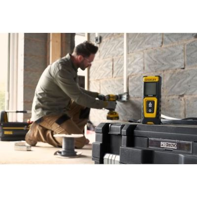 7. Stanley STHT77100-0 Laser-Entfernungsmesser, Schwarz/Gelb, 30 m