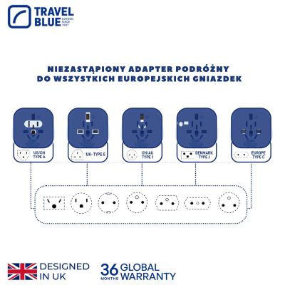 6. TRAVEL BLUE UNIVERSAL-REISEADAPTER WELT -> SCHUKO