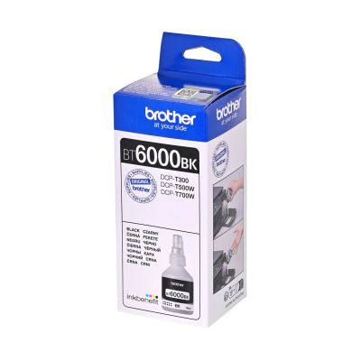6. Brother schwarze Tintenpatrone BT6000BK = BT-6000BK, 6000 Seiten