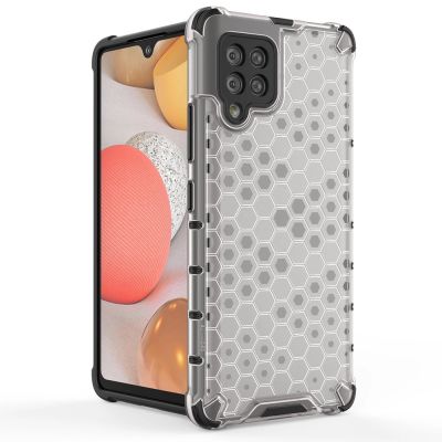 5. Honeycomb Handyhülle Schutzhülle mit TPU Rahmen für Samsung Galaxy A42 5G schwarz