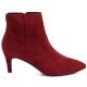 2. Gefütterte Damen-Ankle-Boots mit niedrigem Absatz, rotes Wildleder, Sergio Leone BT-65