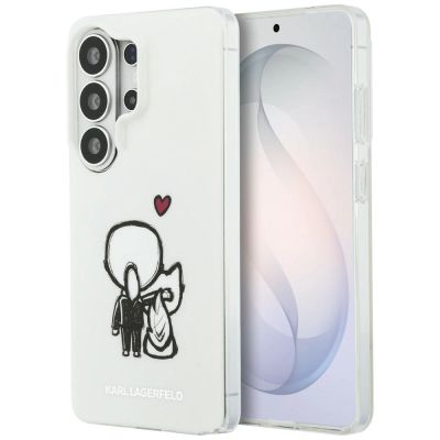 Karl Lagerfeld IML Karl&Choupette MagSafe Hülle für Samsung Galaxy S26 Ultra - Transparent