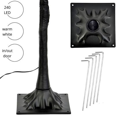 4. DEKORATIVER BAUM 240 LED 180 CM BLACK LUCA