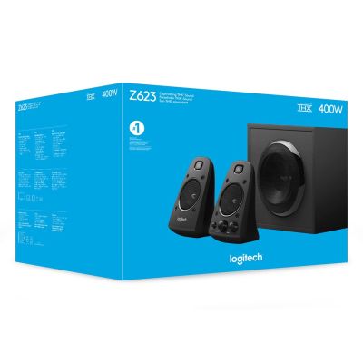 2. Logitech Z623 Lautsprecherset 200W Universal Schwarz 2.1 Kanal 35W