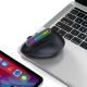 11. Wozinsky WMG-1164 Kabellose, vertikale, ergonomische Gaming-Maus mit 3600 DPI und RGB-Hintergrundbeleuchtung – Schwarz