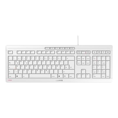 CHERRY STREAM Tastatur Office USB QWERTZ Deutsch Weiß