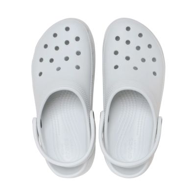 4. Crocs Classic Platform Damen-Clogs Off-White 206750 1NK