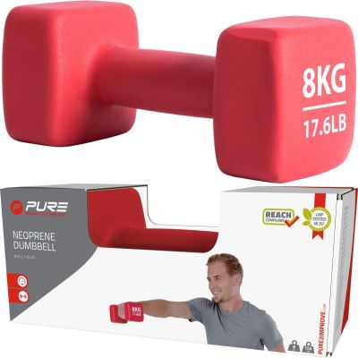 21. Neopren-Hantel 8 kg PURE 2 IMPROVE