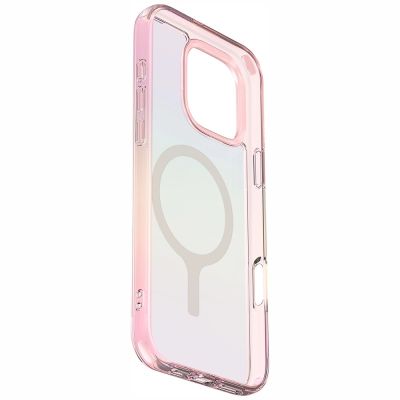 3. Uniq Iridescia Magclick Ladehülle für iPhone 16 Pro - Pink