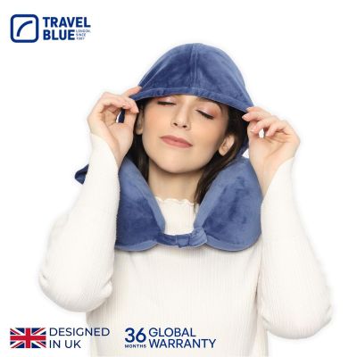 4. TRAVEL BLUE MEMORY-SCHAUM-REISEKISSEN TRANQUILITY HODDIE MIT KAPUZE