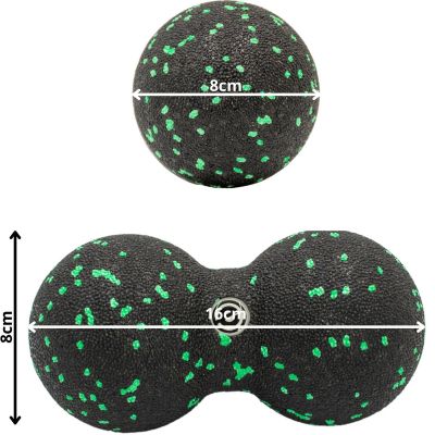 3. DOPPELTER EPP-MASSAGEBALL 8CM ENERO FIT