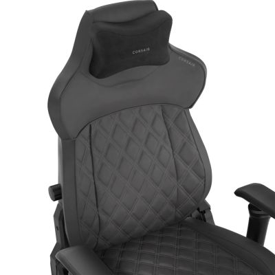3. Corsair TC500 LUXE Gaming-Stuhl, gepolsterter Sitz, Schwarz
