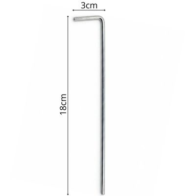7. Zeltnägel 18 cm Set 6 Stück Metall Enero Camp