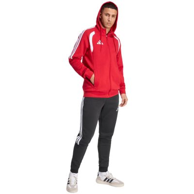7. adidas Tiro 26 League Sweatshirt-Kapuzenpullover mit durchgehendem Reißverschluss für Herren, rot, KF9106