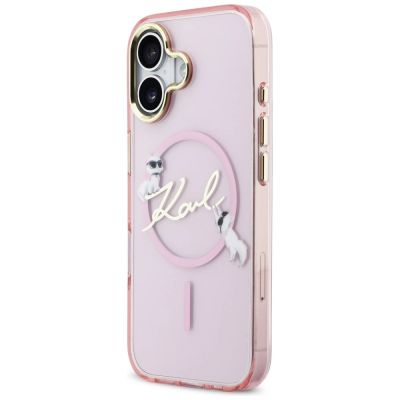 2. Karl Lagerfeld IML Choupettes Karl Script Logo MagSafe iPhone 17 Hülle - Pink