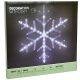 7. Schneeflocken-Dekorationsleuchte zum Aufhängen, 40 weiße LEDs
