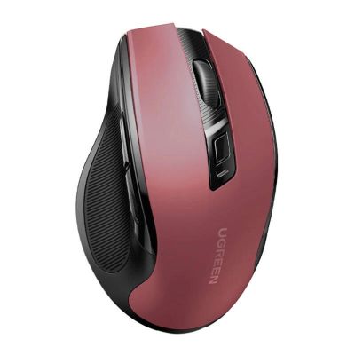 2. Ugreen MU006 kabellose optische Maus USB 2,4 GHz / Bluetooth 5.0 4000 DPI – rot