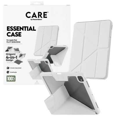 4. Care by PanzerGlass Y-Fold-Hülle für iPad Pro 13" 2024 / 2025 - Hellgrau