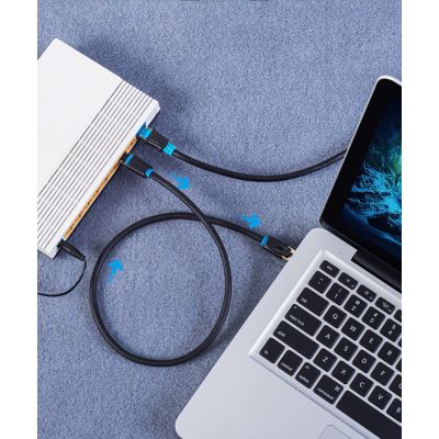 4. Vention Cat8 SFTP 40 Gbit/s 2 GHz Ethernet-Kabel 2 m